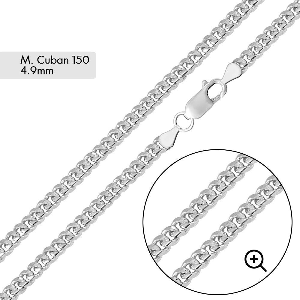 Cadena o Pulsera Miami Cuban 150 4,9 mm - CH651