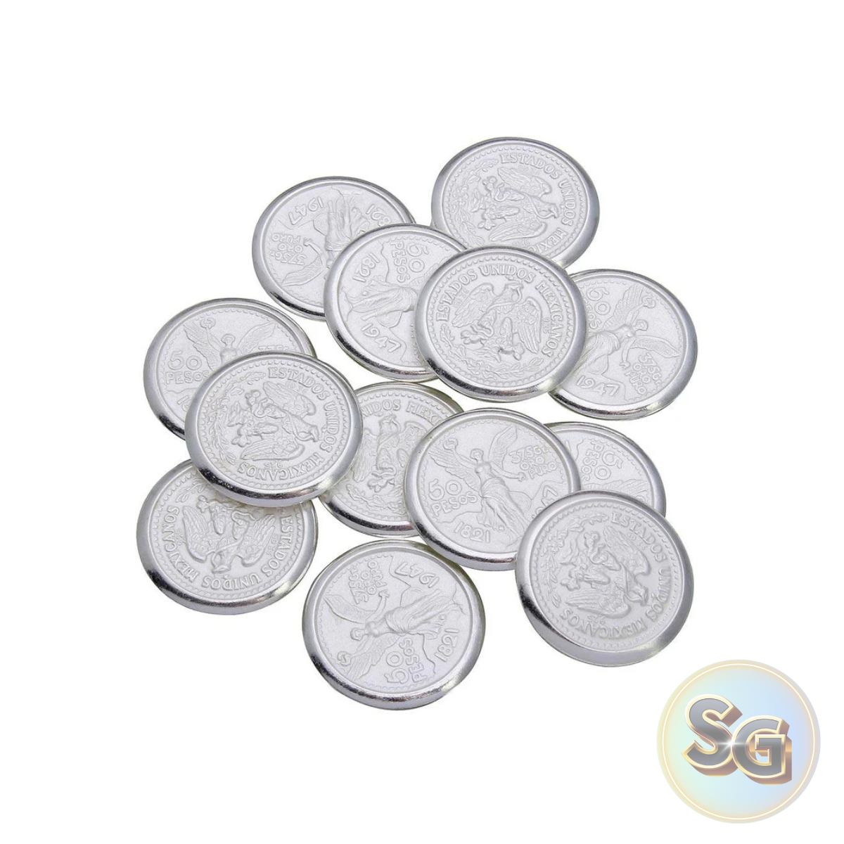 Arras de Boda Centenario en Plata 925 - Set de 13 Monedas